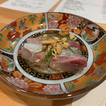 天満天神飯店 - スタートセット3品目　白身魚のカルパッチョ