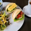 カフェ&ギャラリー 柿尾坂 - 選べる白いサンドセット(税込880円)
①だし巻き玉子②焼き鯖サンド③ミニサラダ④若布スープ 

お飲み物①森苺のルイボスティー