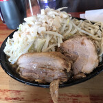 ラーメン二郎 - 大ラーメン　ニンニクマシマシ・脂マシマシ。