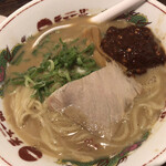 Tenkaippin - 「豚キムチ定食」（1,200圓）
                        ※ラーメンは「こつてり」を註文の「こつてり」。