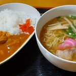 幸楽 - サービスランチ（ハヤシライスとラーメンセット）