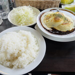 洋食ワタナベ - 煮込みハンバーグチーズ焼き