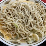 ラーメン もっけだの - 2023.7限定『冷し豆乳担々麺(食べるラー油つける)+C賞特典ネギ』の天地返し