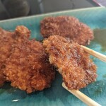 Soba CAFE 輝 - サクッとした食感に程よくソースが染み込んでいる