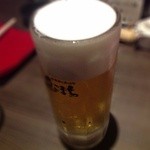 鳥こまち - H25.09　生ビール（中ジョッキ）