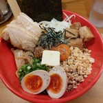 Ootori - 特製にんにく黒胡椒バター混ぜそば（大盛）