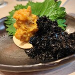 蕎麦とお酒 碧 - ウニのおつまみ