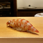 鮨 はしもと - 山口県宇部 車海老
      40gサイズ指定の養殖車海老、茹でたては甘みがしっかりとして美味しい♪
      30〜40gのサイズの車海老が好きです