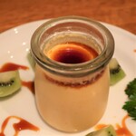 笑がおイタリアン - カスタードプリン（500円）。