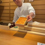 らん亭～ 美日庵 - めちゃくちゃ綺麗な雲丹