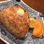 Onigiri rice ball butter soy sauce