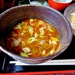 花の季 - コク深い豚骨醤油のつけ汁