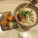 北野 - ランチセット（らーめん・からあげ3個・ご飯なし）