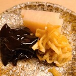 緒方 - ⑬お漬け物(木耳、切干大根、すぐき)