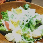 Oreno Mise - 国産野菜とたっぷり玉子のシーザーサラダ。
