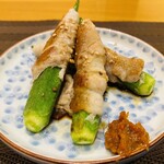 お酒とごはん　菜々 - オクラの豚バラ巻き