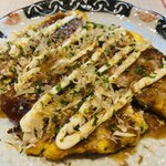 お酒とごはん　菜々 - 料理写真:お好み焼き風特製菜々焼き　小麦粉を使わないヘルシーな焼き物メニュー