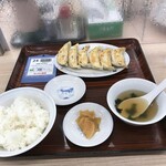ぎょうざの満洲 - 焼餃子とライスのセット（480円）