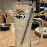 天ぷらとおでん 東京TEMPLAND - 生搾りレモンサワー