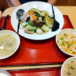 中華料理 香港飲茶 錦龍 - 料理写真:あんかけ焼きそばセット