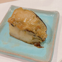 うを徳 - 賀茂茄子田楽 味噌に鮎の肝入り