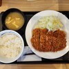 Matsunoya - Wロースカツ定食(880円)です。