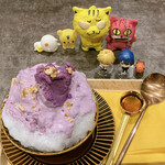 石窯 焼き芋 きょうもいも - 紫芋とあずき和三盆シロップ　950円(税込)  ※上からも