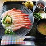 光る海 - 大甘海老丼