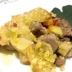 アンティキサポーリ - 仔羊もも肉のティエッラ