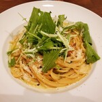 ウノセッテ - 生ウニと青のり・水菜のクリームソ－ス 