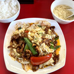 中華飯店 - 回鍋肉 ＋ 昼は無料のライス(小)・スープ