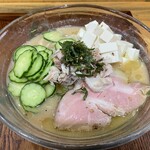 ふく流らーめん 轍 - 伊吹銀付煮干とアジの干物の冷や汁風