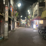 立ち飲み マルイチ - 帰りの商店街。