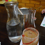 小料理きょうわ - 黒糖泡盛梅酒水割り