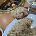 ドライブイン鳥 - 鶏御飯　アップ写真