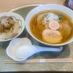 中華そば 深緑 - 白醤油　チャーご飯