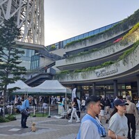 ブラッスリーオザミ 東京スカイツリータウン･ソラマチ店 - その下にあるスカイツリータウン。