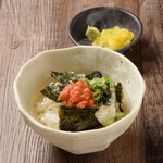 Ochazuke（boiled rice with tea）with dashi stock