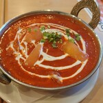 つきカレー&ナンハウス - カレー。各写真にキャプションそれぞれながながと書いたけどがまんして読んでくれた人ありがとうございます。自分もそうだけどあまり読まないときもあるので…。