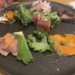 Uottoria TOSCANA - 旬の魚のカルパッチョ6種