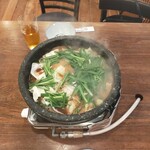 万十屋 - すき焼き風モツ鍋