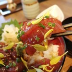 Sumibiyaki To Hagama Gohan Aitaka - 漬け丼～UP～思った以上に美味しくて食慾そそりました♪