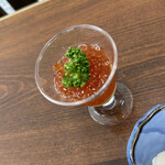 食堂うしお - イクラ。この後、ウニ丼へドッキングします(๑˃̵ᴗ˂̵)