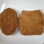 かたばみ精肉店 - コロッケとハムカツ