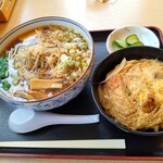 そば処 きむら - 冷やし鳥中華とミニカツ丼