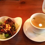 グリーティング - サラダとスープ