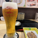 Kaitenzushi Honjin - 生ビール