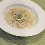 Shrimp lemon cream risotto