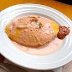 Cafe Banraiken - トマトクリームソースのオムライス