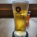 とんかつ 王龍 - ビール